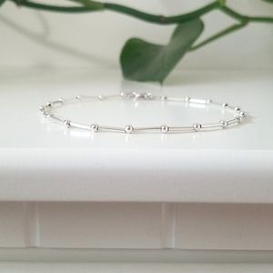 NWT Genuine Sterling Silver Anklet, Real 925 Silver Jewelry